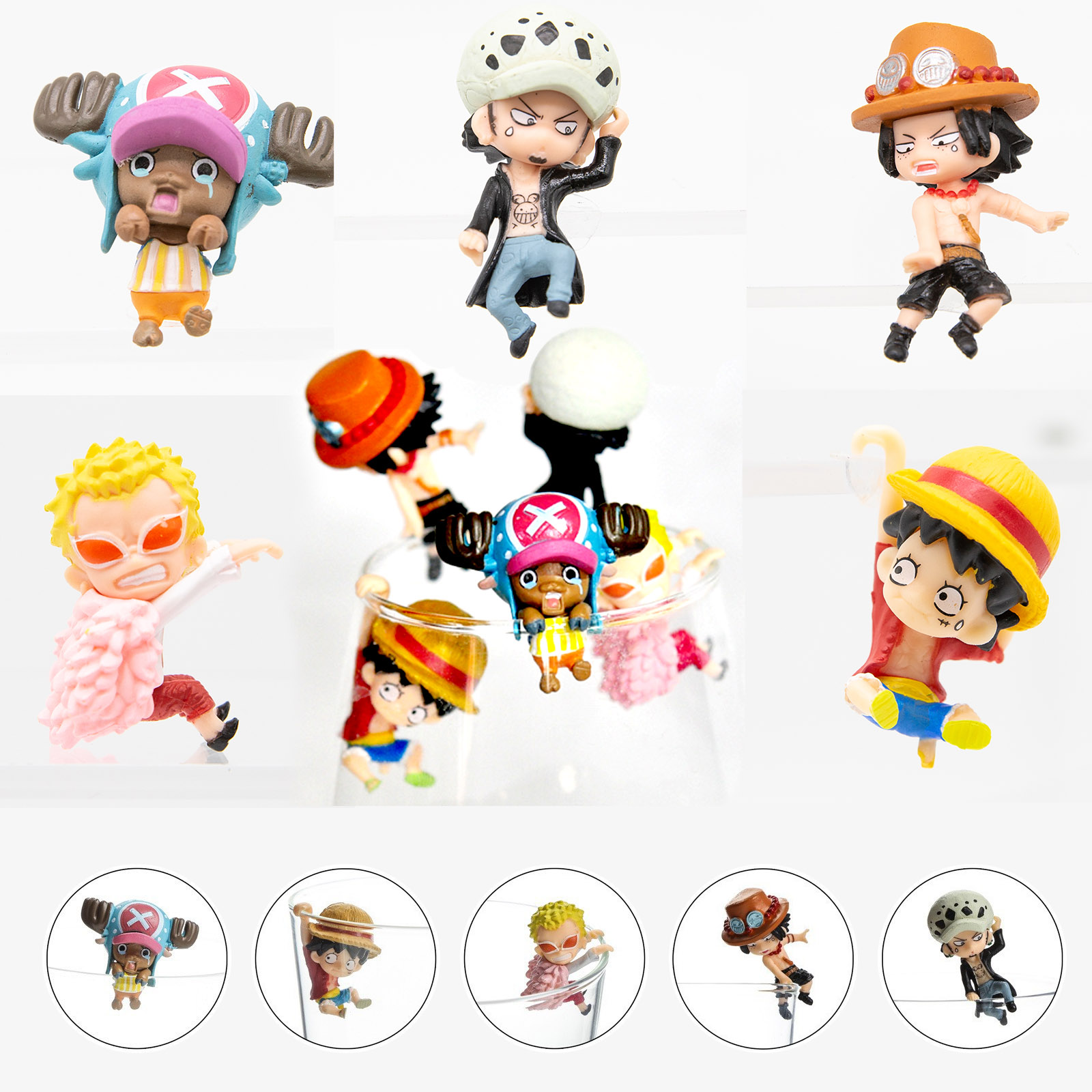 Capsule Toy Gashapon - 本物のワンピースガチャポンフィギュア ルフィ ロー エース チョッパー ドフラミンゴ