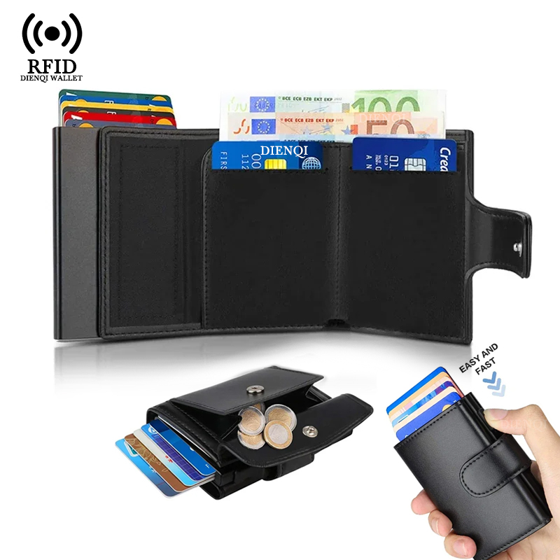 メタル名刺入れ RFIDクレジットカードホルダー ブラック三 - Card Top Loader のレビューと価格