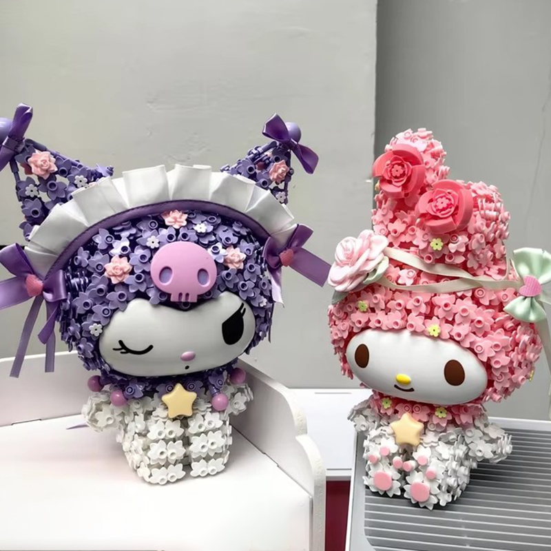 花柄ガーデンテーマのビルディングブロックブラインドボックスキ - Mystery Box Blind Bag のレビューと価格