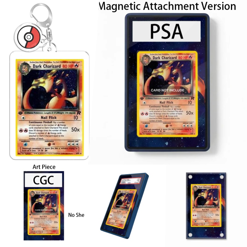 ポケモンTCGロケットダークチャリザードアニメ拡張アートファ - Display Case Acrylic のレビューと価格
