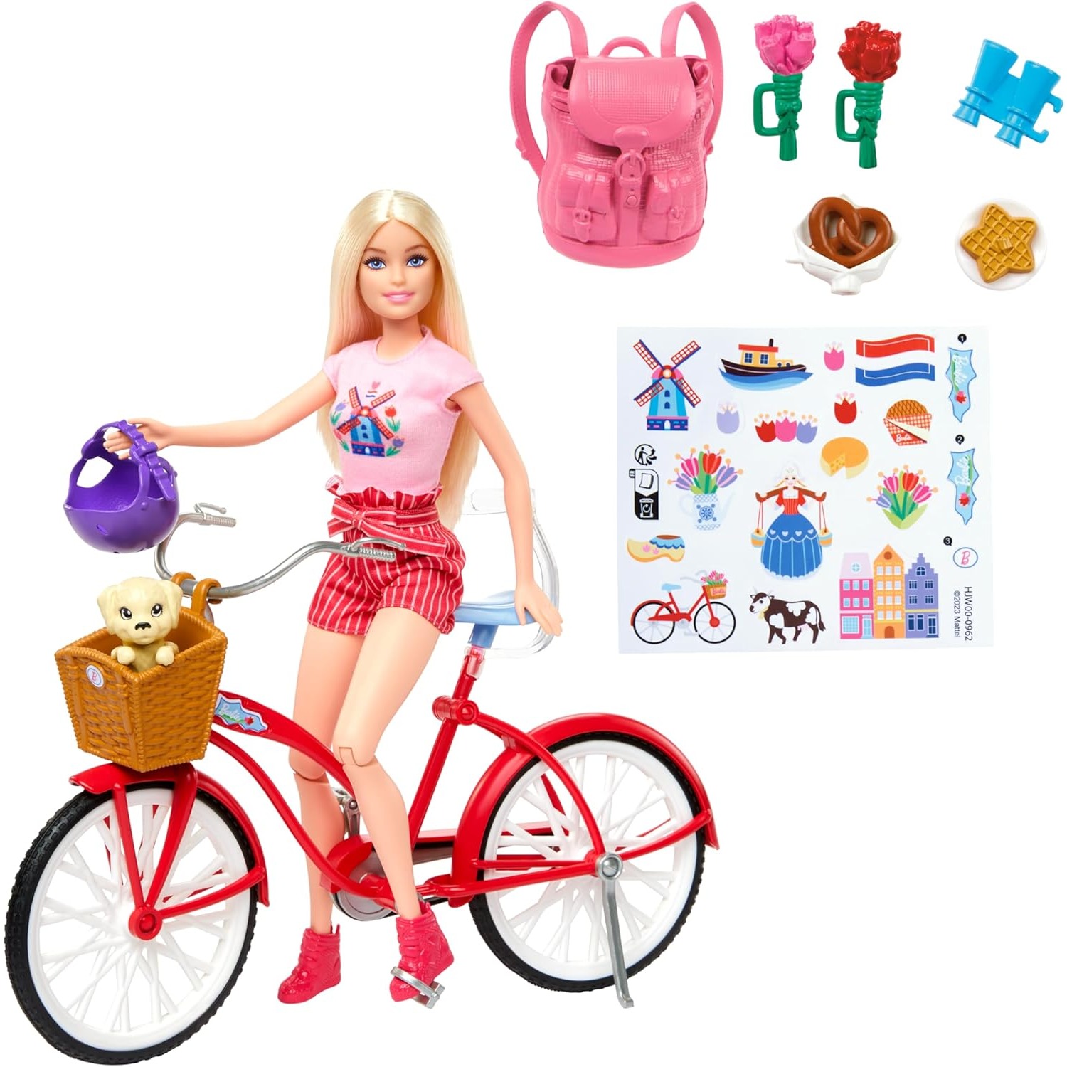 オリジナルマテルバービー人形バイクプレイセット自転車人形女の - Mattel Toy Barbie のレビューと価格