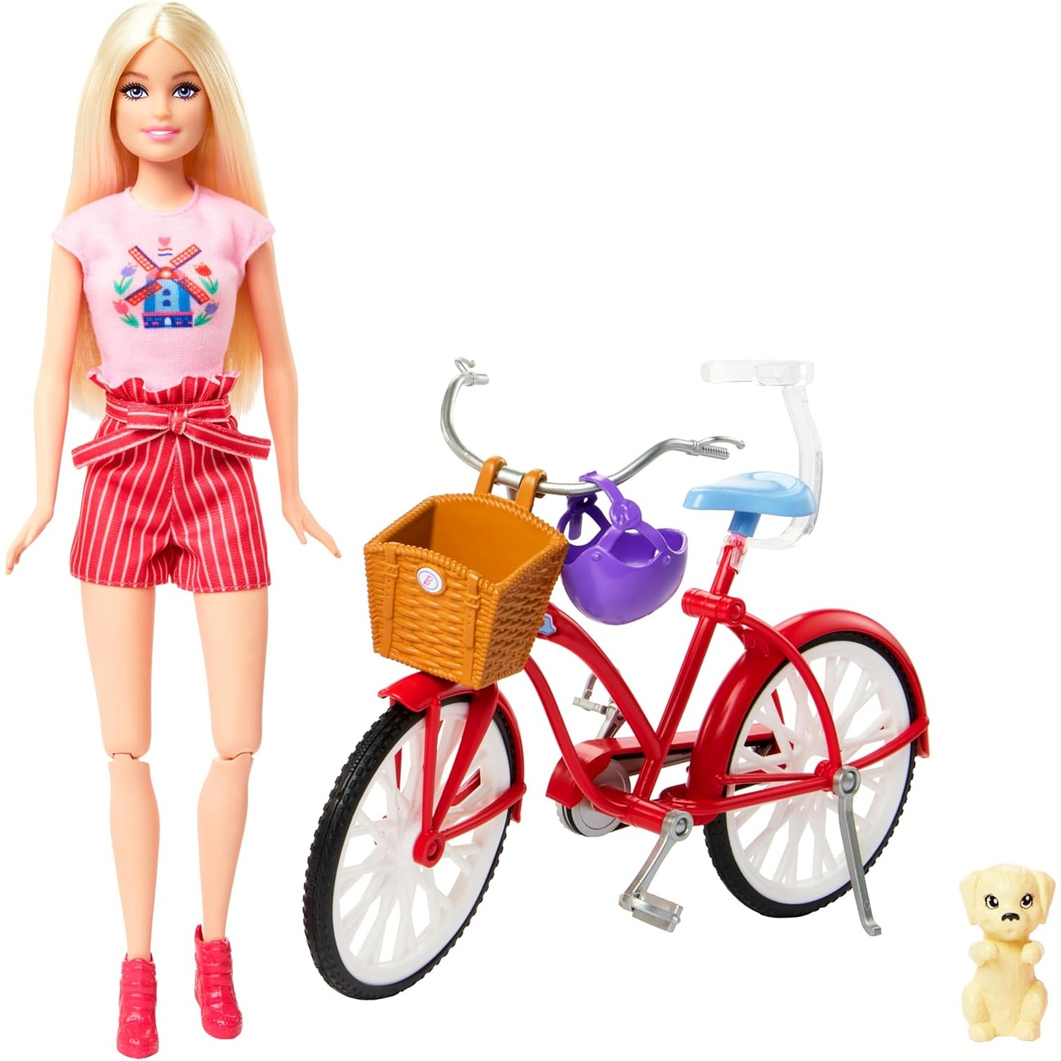 オリジナルマテルバービー人形バイクプレイセット自転車人形女の - Mattel Toy Barbie のレビューと価格
